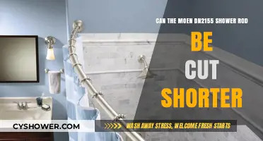 Can the Moen DN2155 Shower Rod Be Cut Shorter?