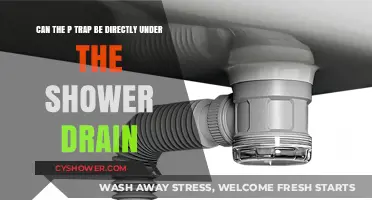 Can P-Traps Be Installed Directly Under Shower Drains?