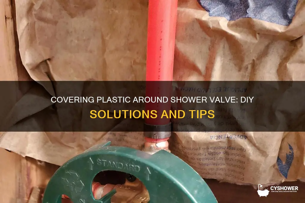 can the plastic around a shower valve be covered up