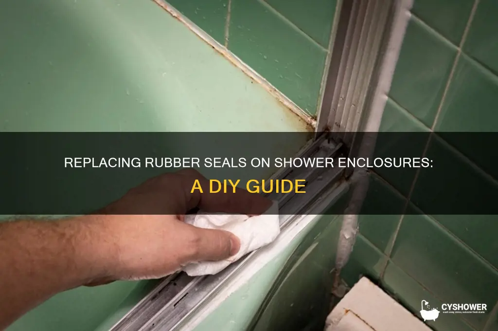 can the rubber seals be replaced on shower enclosures