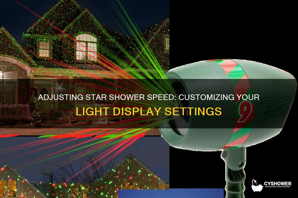 can the star shower be adjusted to different speeds
