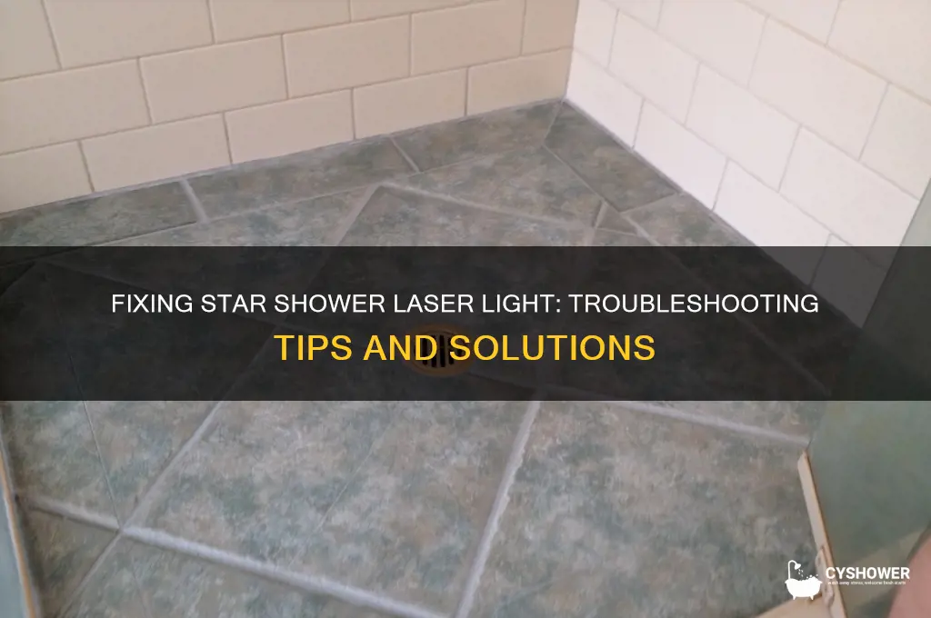 can the star shower laser light be fixed