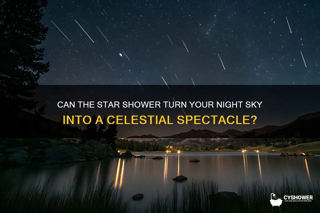 can the star shower turn
