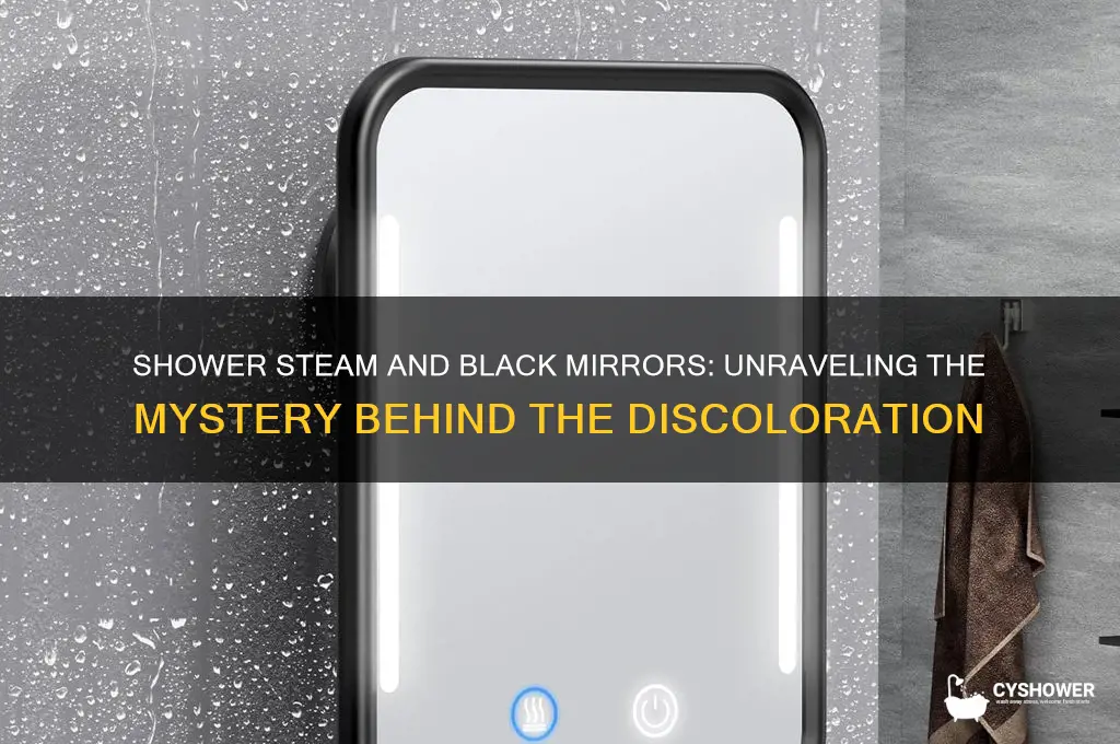 can the steam from shower turn a mirror black