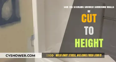 Can Sterling Shower Surround Walls Be Cut to Height?