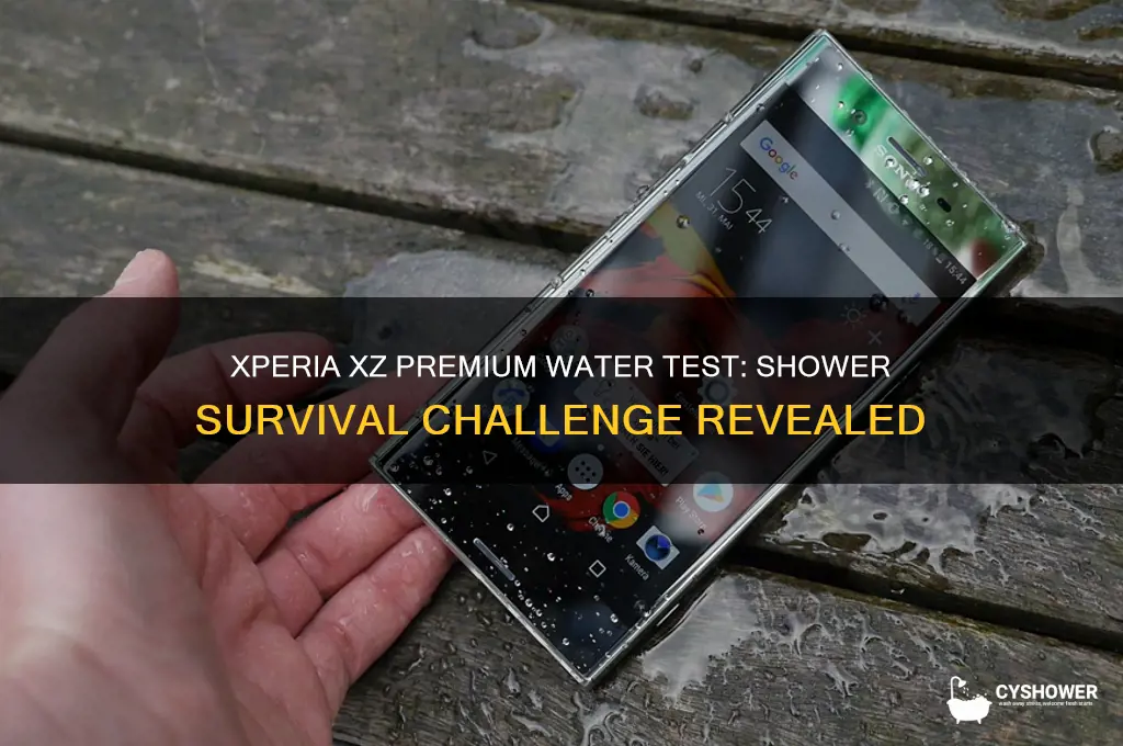 can the xperia xz premium survive a shower