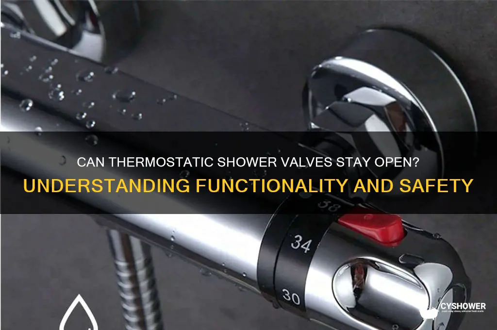can thermostatic shower valves remain open