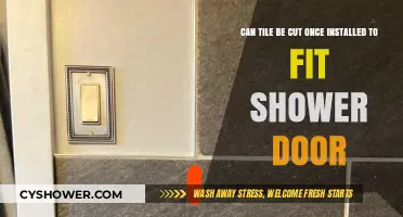 Cutting Installed Tile for Shower Door Fit: Is It Possible?