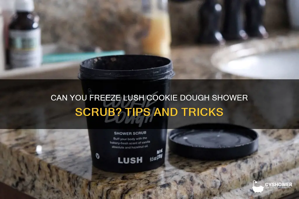 can tou freeze lush cookie dough shower scrub