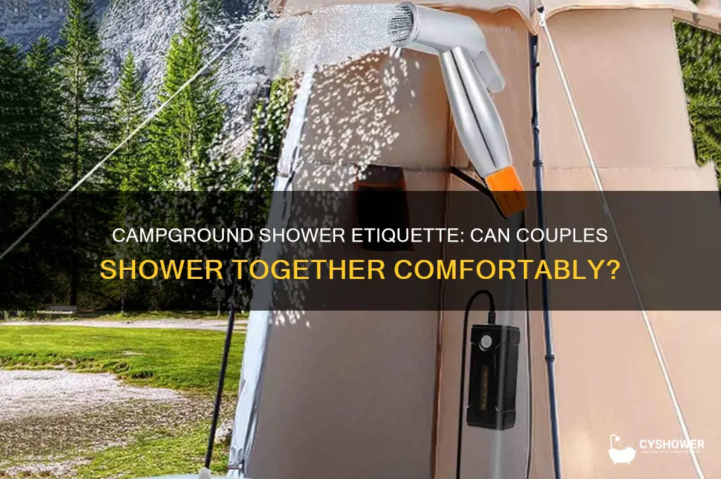 can two people shower together at campground