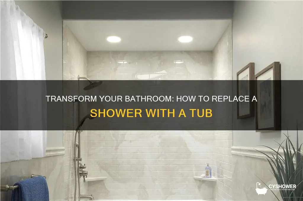 can u change a shower out to a tub