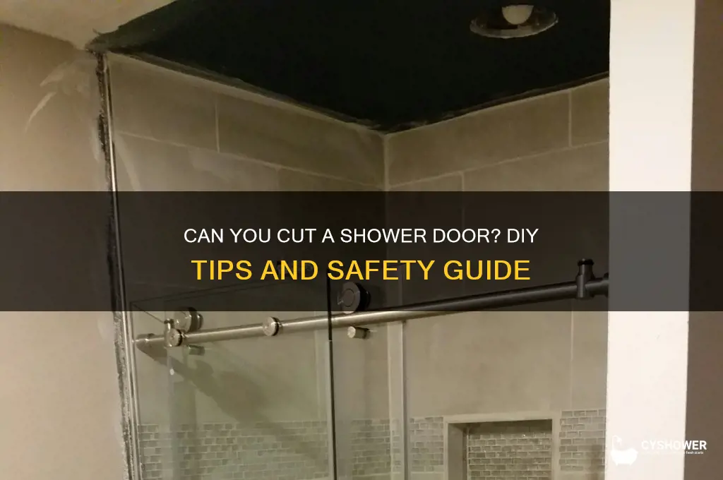 can u cut a shower door