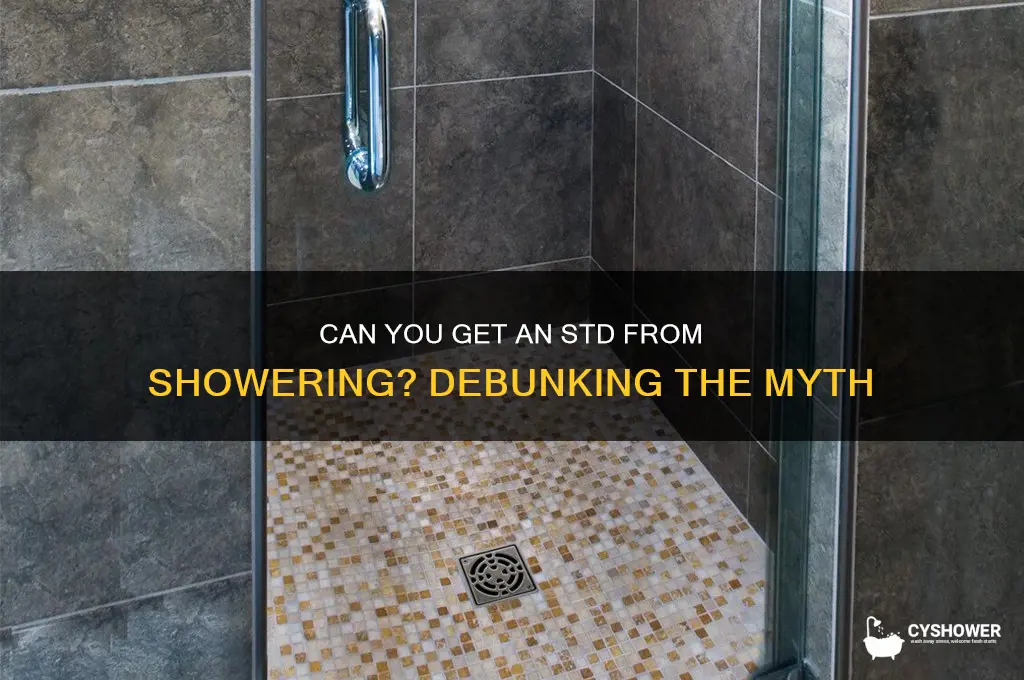 can u get std from shower