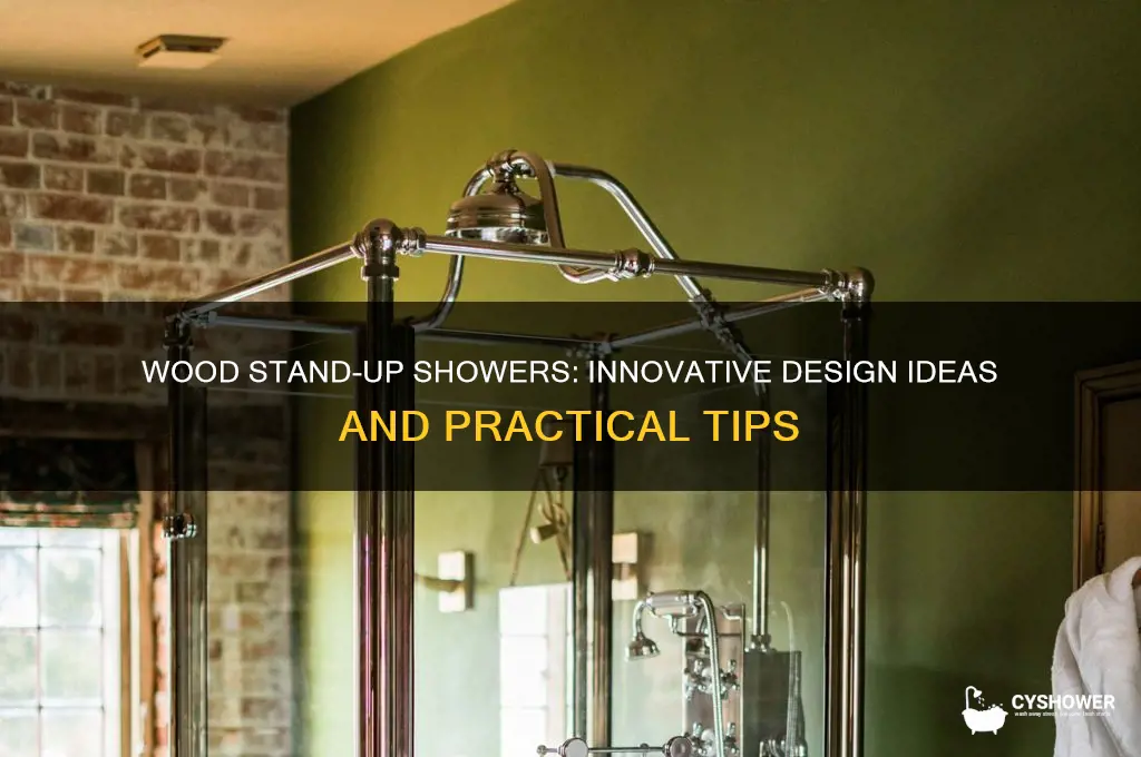 can u have wood stand up shower
