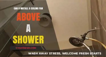Can You Safely Install a Ceiling Fan Above a Shower?