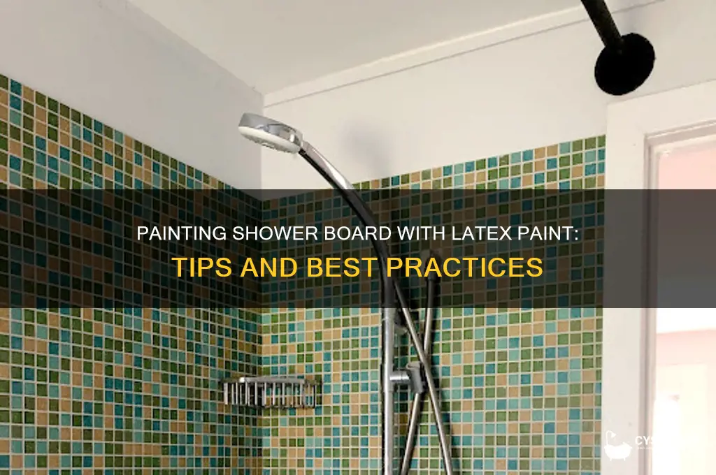 can u paint shower board with latex paint