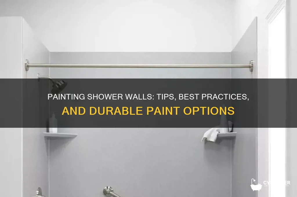 can u paint shower walls