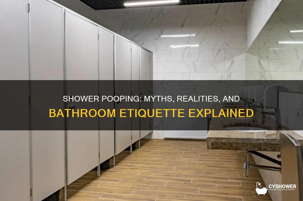 can u poop in the shower
