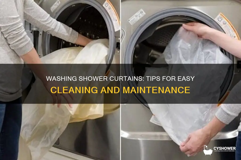 can u put a shower curtain in the washer