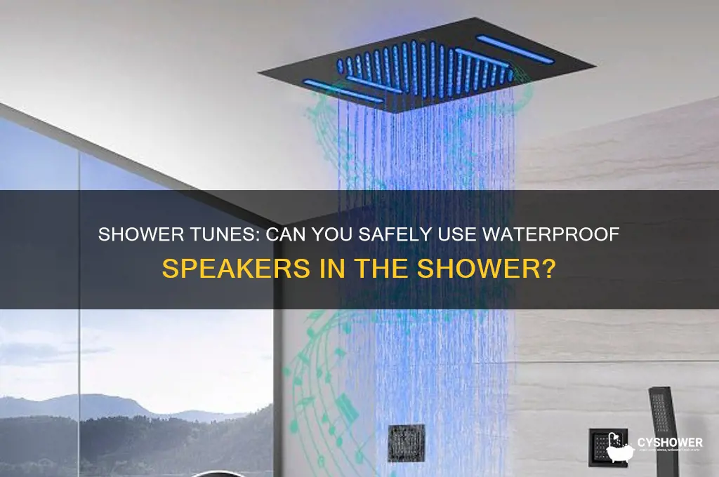 can u put a water proof speaker in the shower