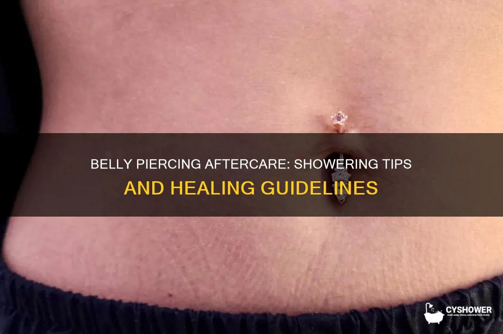 can u shower after a belly piercing