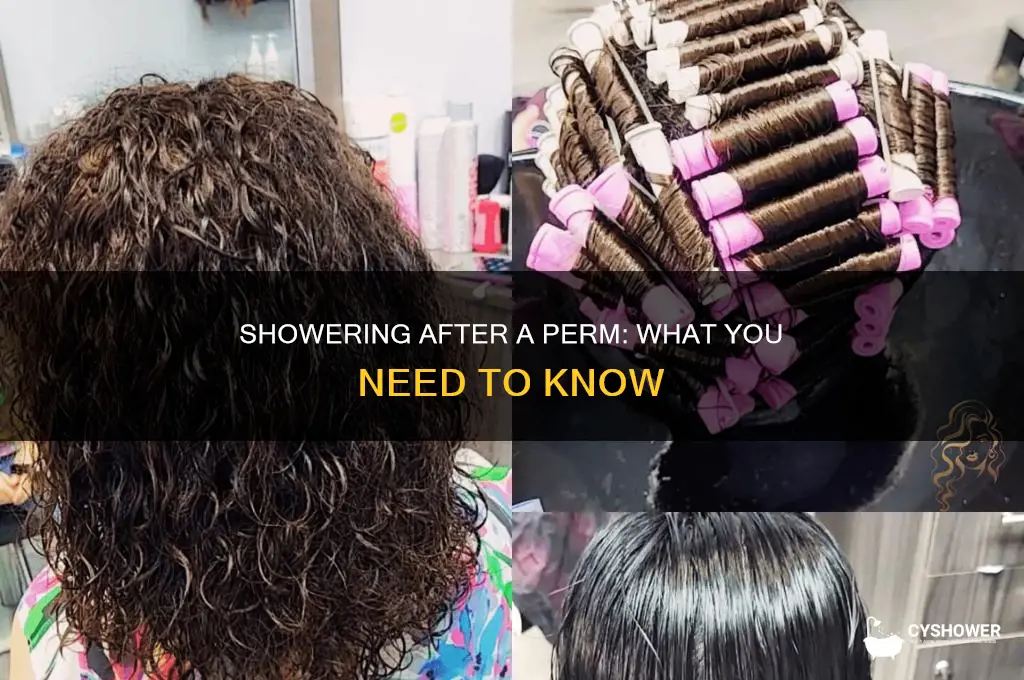 can u shower after a perm