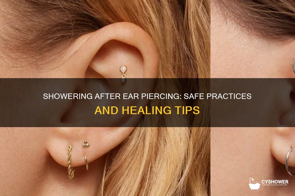 can u shower after ear piercing