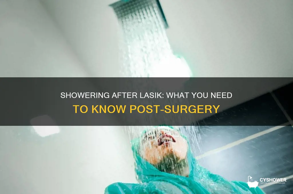 can u shower after lasik