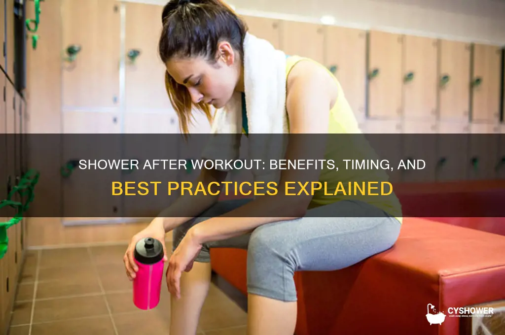 can u shower after working out