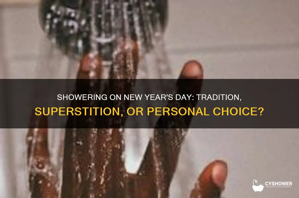 can u shower new year