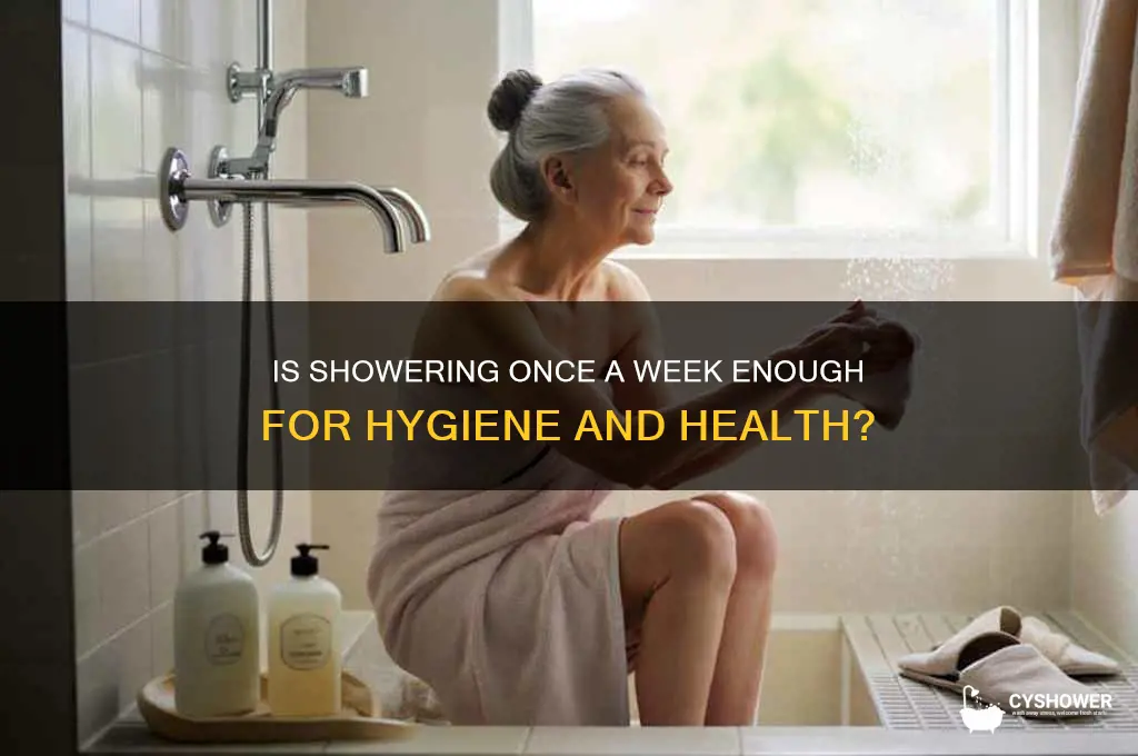 can u shower once a week
