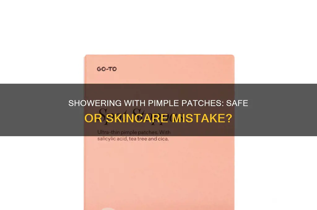 can u shower with a pimple patch