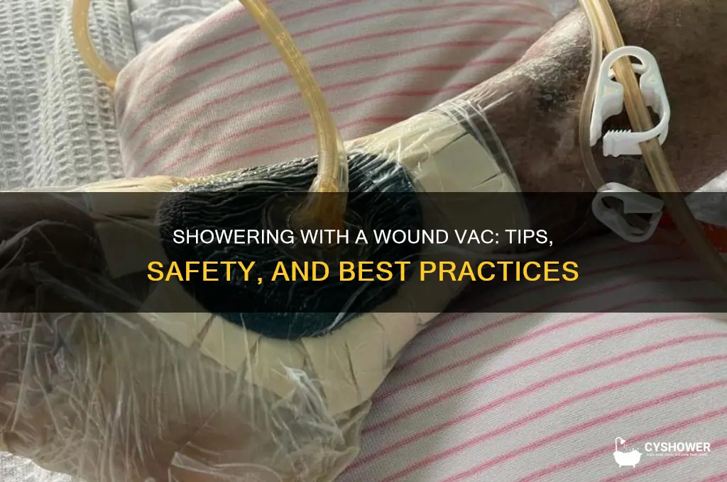 can u shower with a wound vac