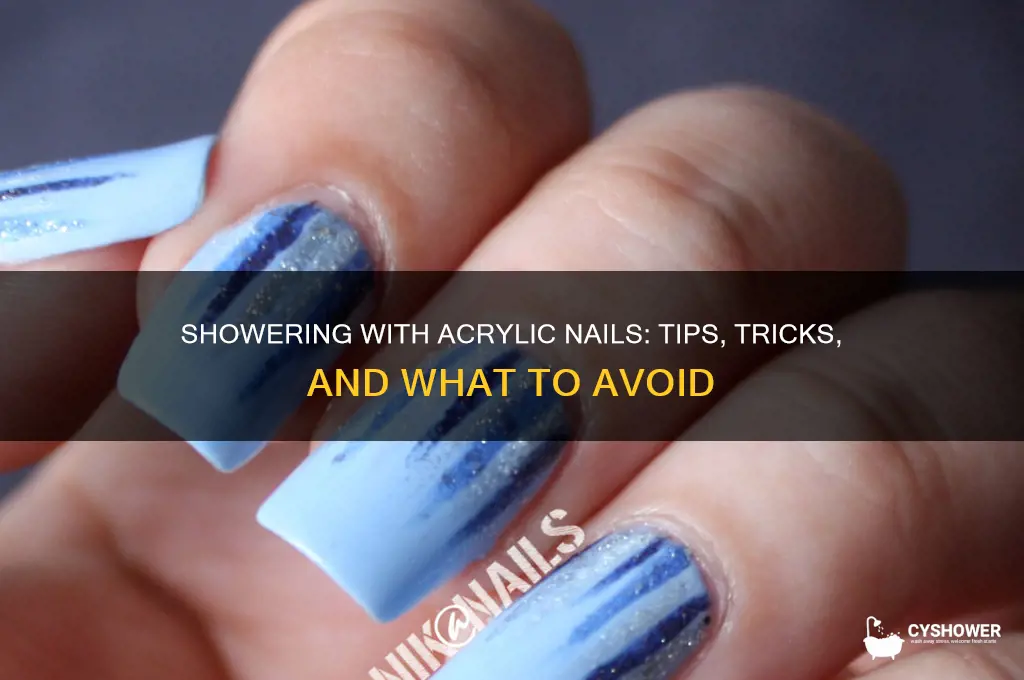 can u shower with acrylic nails
