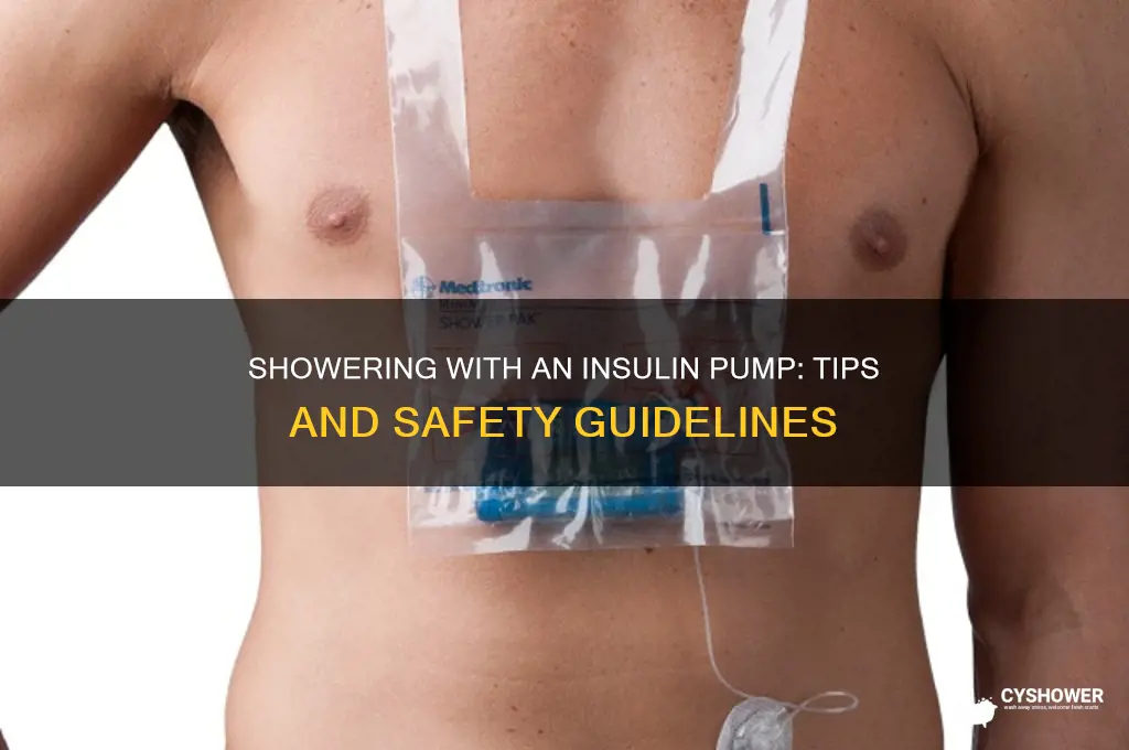 can u shower with an insulin pump