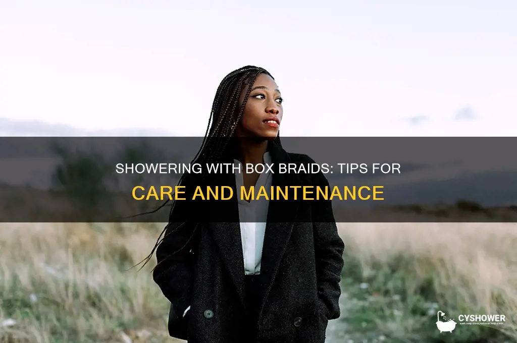 can u shower with box braids