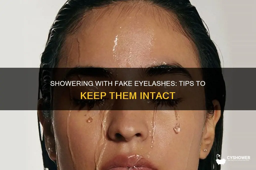 can u shower with fake eyelashes