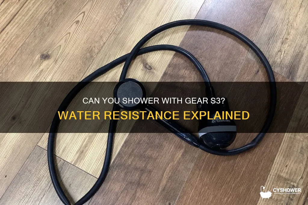 can u shower with gear s3