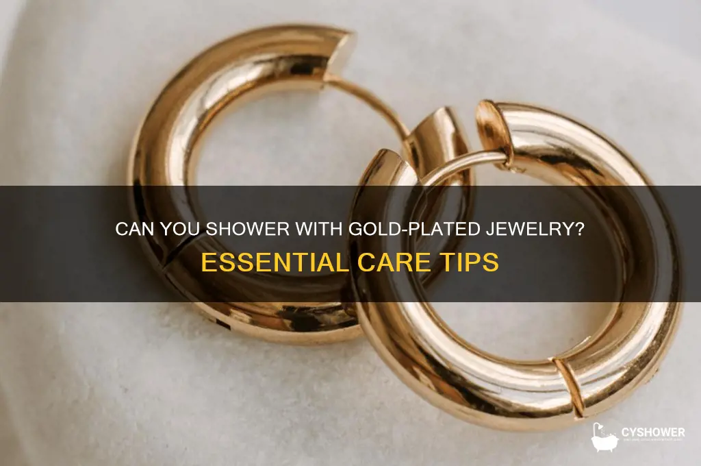 can u shower with gold plated