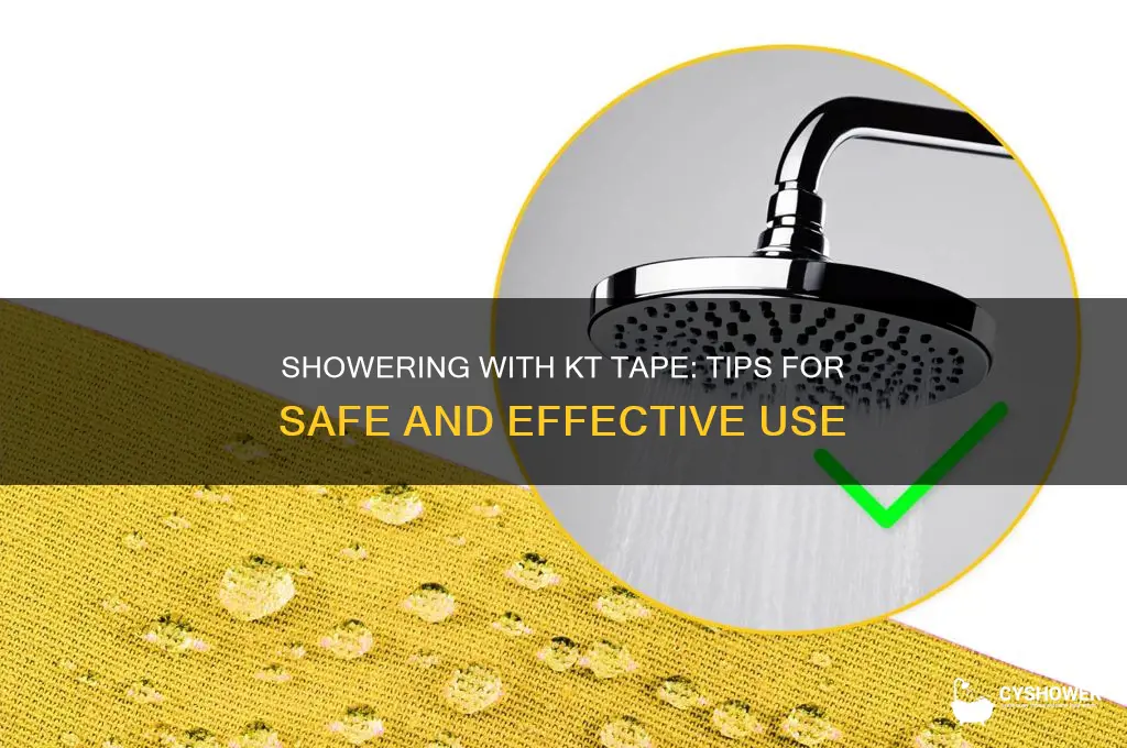 can u shower with kt tape on