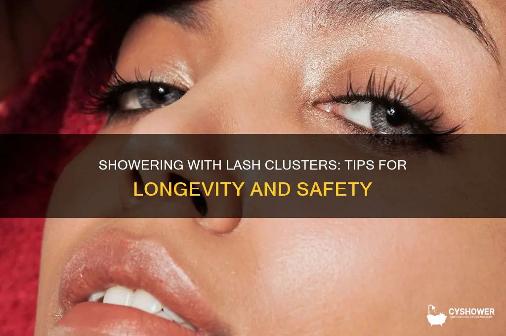 can u shower with lash clusters