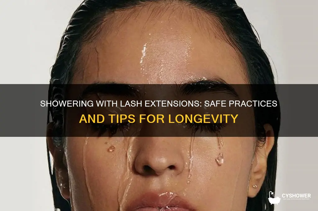 can u shower with lashes on