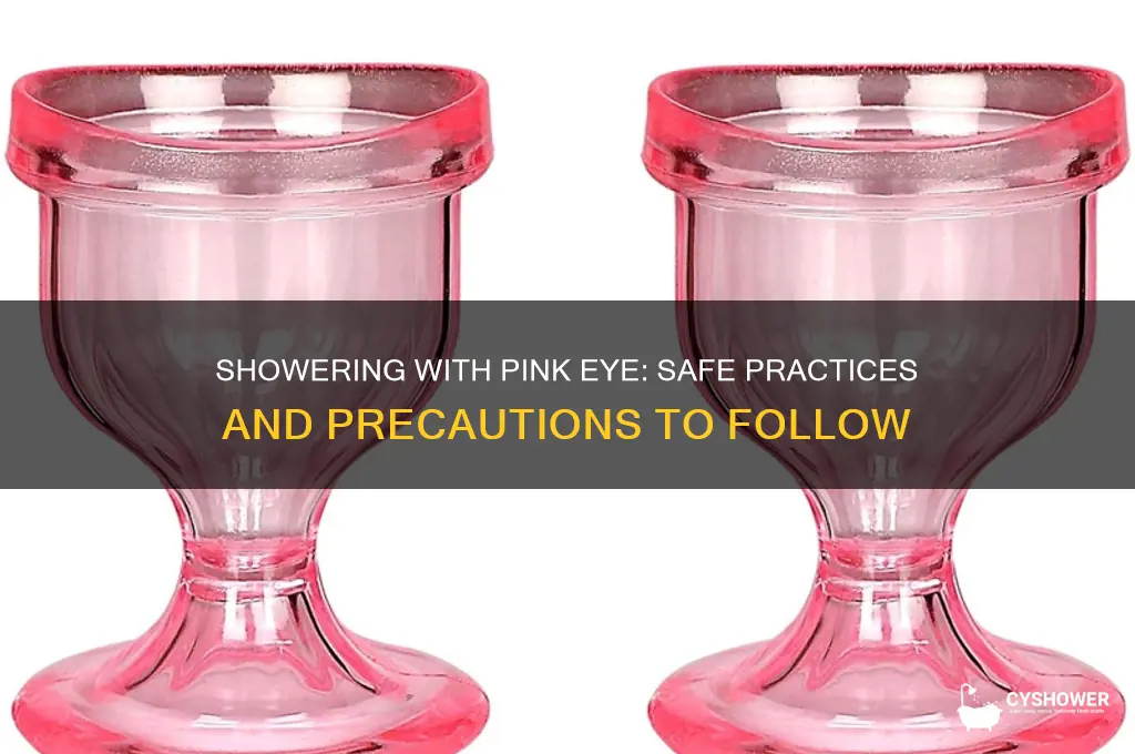 can u shower with pink eye