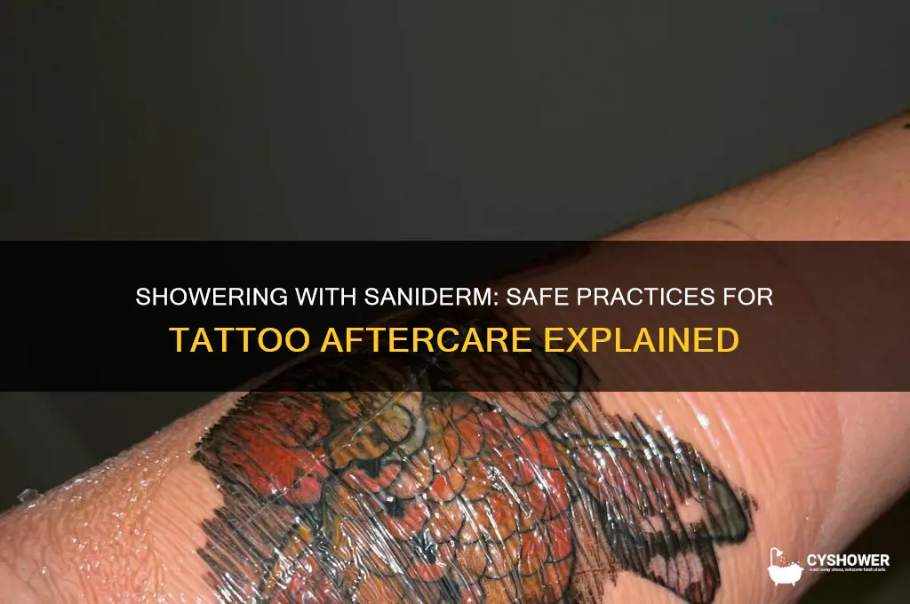 can u shower with saniderm