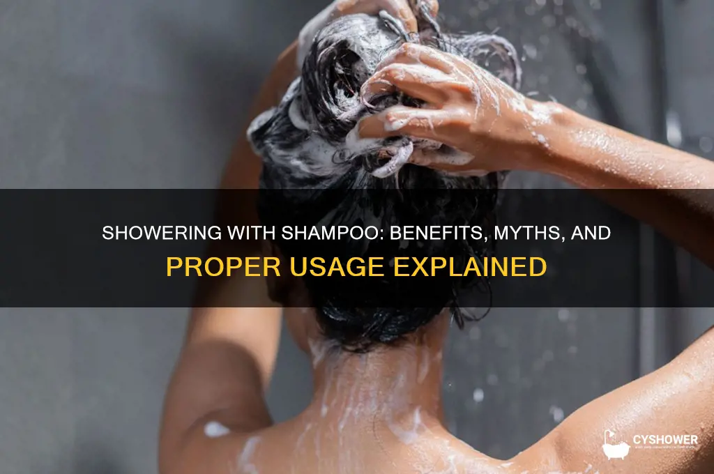 can u shower with shampoo