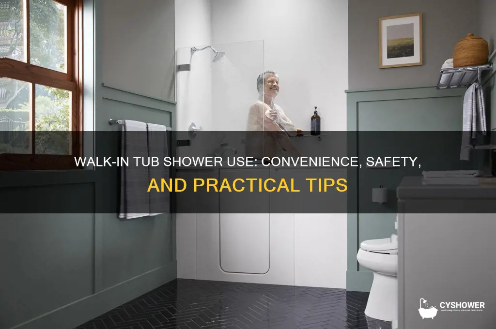 can u take a shower in a walk in tub