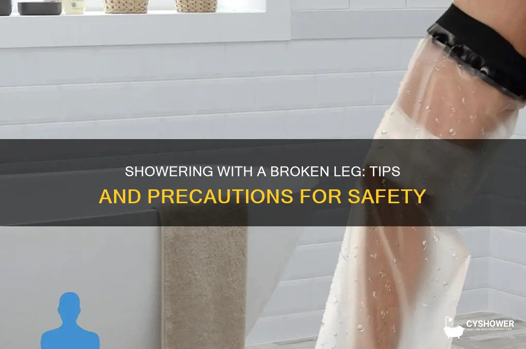 can u take a shower with a broken leg