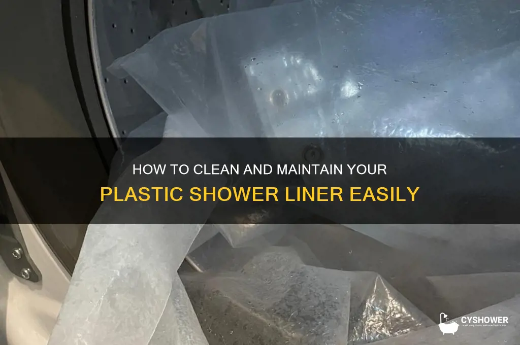 can u wash a plastic shower liner