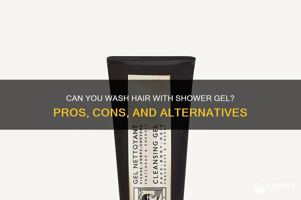 can u wash hair with shower gel