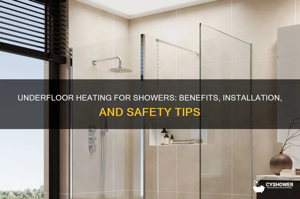 can under floor heating shower